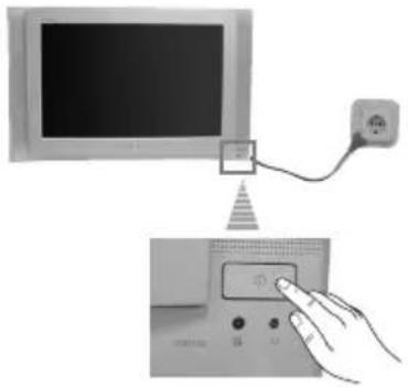 SONY KV-32FX66E - Tænd for TV-apparatet og automatisk program-indstilling - 2