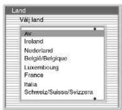Land Välj land Av Ireland Nederland Belgïé/Belgique Luxembourg France Italia Schweiz/Suisse/Svizzera