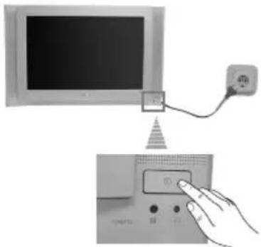 SONY KV-28FX66E - Att sätta på TV:n och automatisk inställning - 2