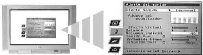SONY KV-36FS76E - Äänisäädöt-valikko - 2