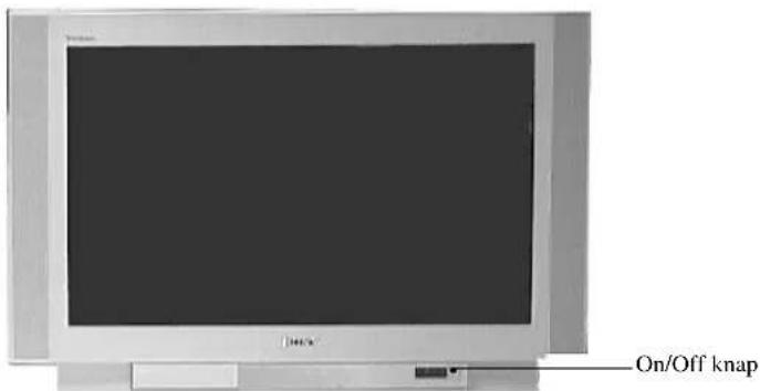 SONY KV-36FS76E - Sådan tændes TV-apparatet - 1