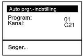 SONY KV-32LS65E - Tænd for TV-apparatet og automatisk program-indstilling - 12