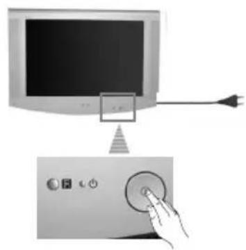 SONY KV-32LS65E - Att sätta på TV:n och automatisk inställning - 2