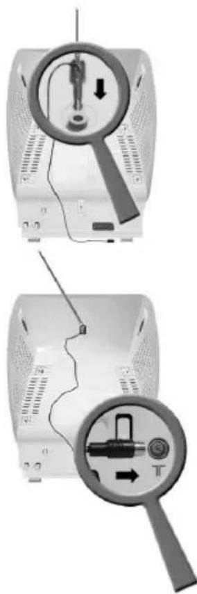 SONY KV-14LM1E - Tilslutning af transportabel antenne (stueantenne) - 2