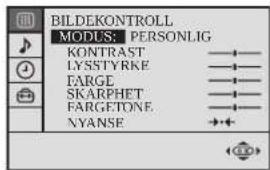 BILDEKONTROLL MODLS: PERSONLIG KONTRAST LYSSTYRKE EARGE SKARPHET FARGETONE NYANSE