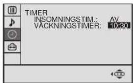 TIMER INSOMNINGSTIM: AV VACKNINGSTIMER: 10x30