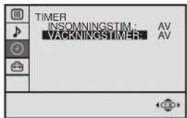 TIMER INSOMNINGSTIM : AV VACKNINGSTIMER AV