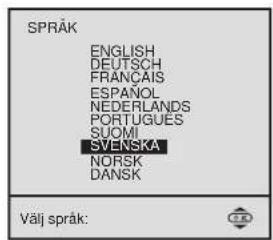 SPRÅK ENGLISH DEUTSCH FRANÇAIS ESPAÑOL NEDERLANDS PORTUGUES SUOMI SVENSKA NORSK DANSK Välj språk: