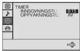 TIMER INNSQVNINGSTI: 0515 OPPVAKNINGSTI: AV