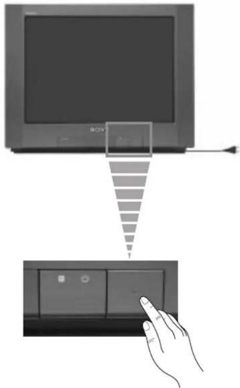 SONY KV-21FX20E - Tænding for TV-apparatet - 1