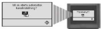 SONY KV-21FX20E - Automatisk inställning av TV:n med hjälp av fjärrkontrollen - 5