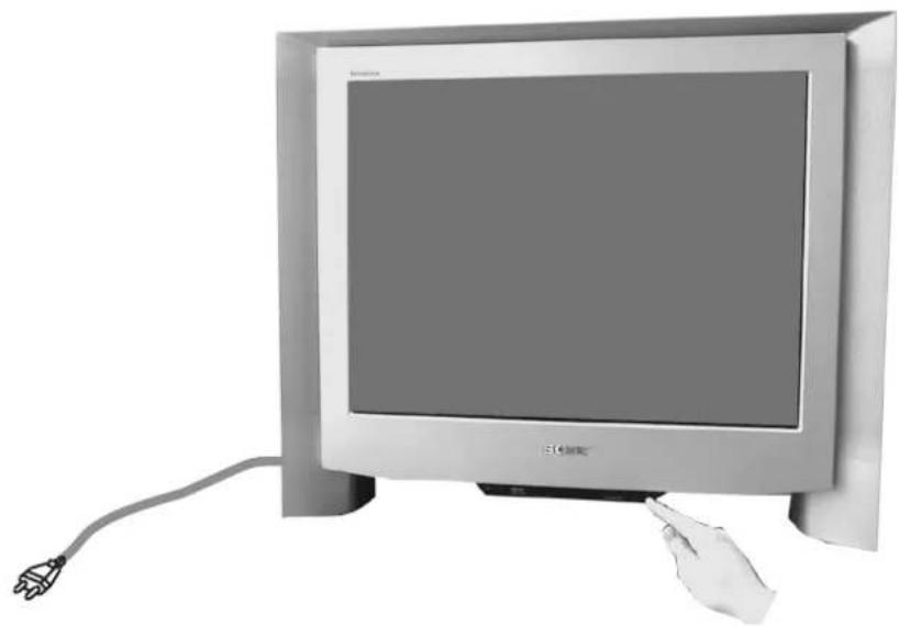 SONY KV-29FQ75E - Slå på TV-apparaten - 1