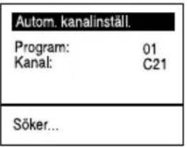 SONY KV-29CL11E - Att sätta på TV:n och automatisk inställning - 10