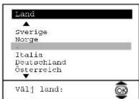 Land Sverige Norge Italia Deutschland Österreich Välj land: OK