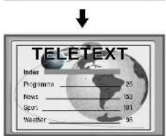 TELETEXT Index Programme 25 News 153 Sport 101 Weather 93