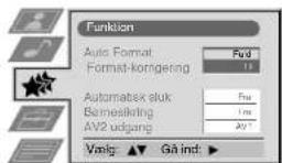 SONY KV-28FQ75E - Ændring af skærmformatet - 1