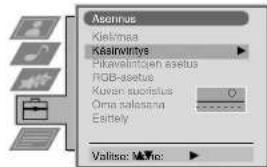 Aesenius Kielirmea Kesirivirtys Pikavellipten aesius RGB-aesius Kuven suoristus Orna salasana Esitely Valiso: Mino: ▶