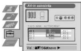 AV-in saivainta TALO NAM AUTOCRANT AV 1 AV 2 AV 3 AV 4 Kolec Kolec Val : ©R?S6\Kaava >