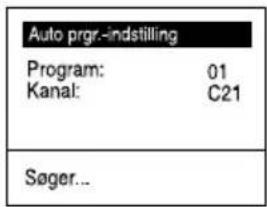 SONY KV-28CL11E - Tænd for TV-apparatet og automatisk program-indstilling - 10
