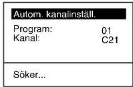 SONY KV-32FX68E - Att sätta på TV:n och automatisk inställning - 5