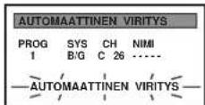 SONY KP-41PZ1E - Kanavien automaattinen viritys - 3