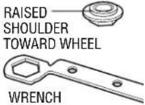 BLACK & DECKER 2750-220 - To install depressed center wheels: - 3