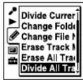 SONY ICD-UX502 - Dividing a file at all the track mark positions - 2