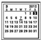 SONY ICD-UX502 - Press ◀◀◀ or ▶▶◀I to select a date, and then press ▶/ENT. - 1