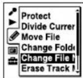 SONY ICD-UX502 - Changing a file name - 2