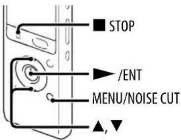 ■ STOP ►/ENT MENU/NOISE CUT ▲,▼