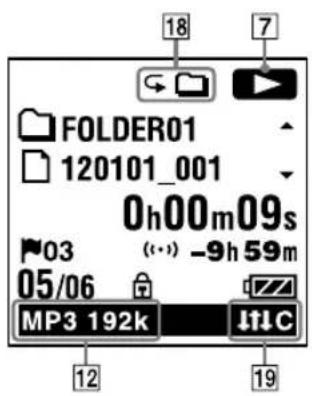 FOLDER01 120101_001 Oh00m09s 03 (…) -9h 59m 05/06 MP3 192k 18 7 12 19