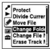SONY ICD-UX502 - Changing a folder name - 2