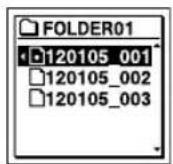 SONY ICD-UX502 - Select a file. - 1