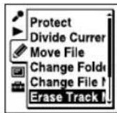SONY ICD-UX502 - Erasing a track mark - 2