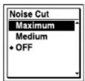 SONY ICD-UX502 - To set the noise cut level - 1