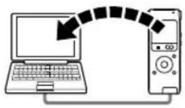 SONY ICD-UX502 - Copying Files from the IC Recorder to Your Computer - 1