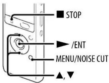 ■ STOP ►/ENT MENU/NOISE CUT ▲,▼