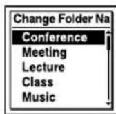 SONY ICD-UX502 - Changing a folder name - 3