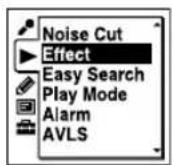SONY ICD-UX502 - Selecting the sound effect - 2