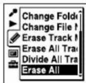 SONY ICD-UX502 - Erasing All Files in a Folder - 2