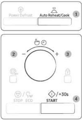 SAMSUNG MC28M6065CW - Justere tilberedningstiden - 10