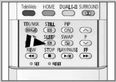 TekWeb HOME DUALI-II SURROUND TX/MIX STILL PIP REW SLEEP SWAP P STOP PLAY/PAUSE FF SET RESET