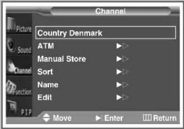 SAMSUNG PS-50P3H - Automatisk lagring af kanaler - 1