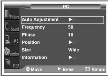 SAMSUNG PS-50P3H - Indstilling af billede (PC) - 2