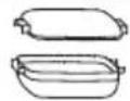 WHIRLPOOL MCP 345 BL - For at koge pasta (P1) eller ris (P2): - 1