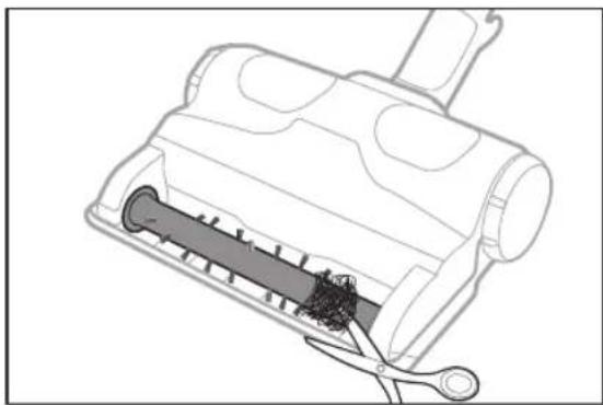 Line drawing of a mechanical device with a tool inserted, showing internal components and a highlighted section (no text or symbols)