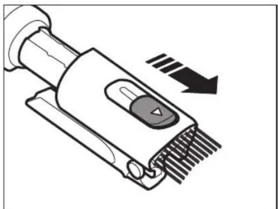 Illustration of a hairpin with a black arrow indicating direction (no text or symbols)