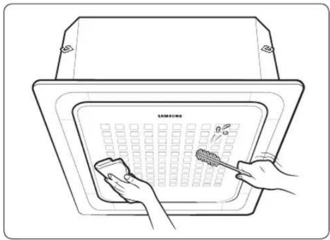 SAMSUNG AC018MN4DKH - Cleaning the indoor unit exterior - 1