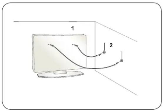 LG 42PG6300 - Rejs venligst fjernsynet forsigtigt op, så det ikke vælter. - 1