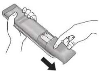 LG 50PG6300 - Isætning af batterier - 1